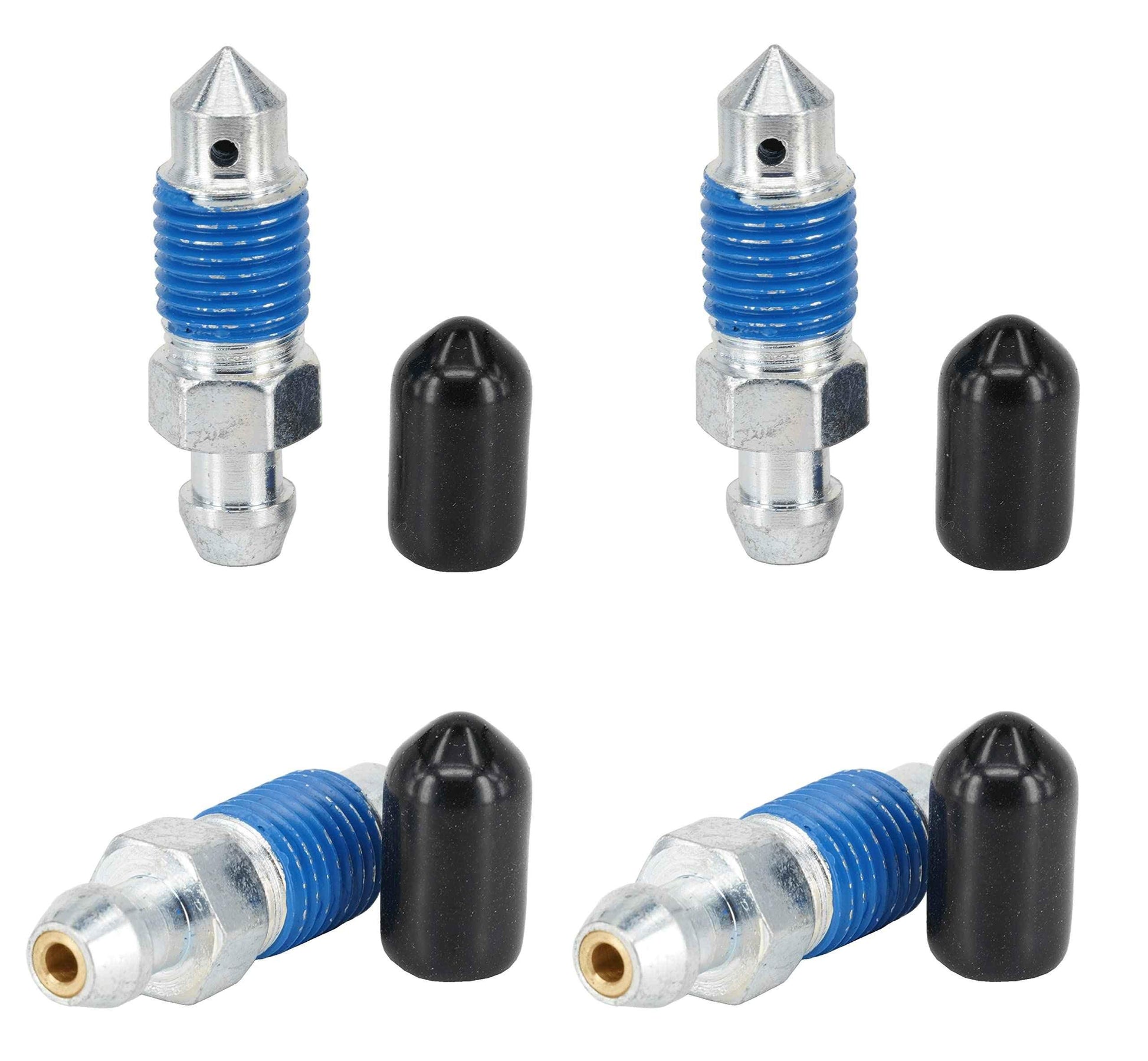 Dsnaduo 4-Piece Speed Bleeder Kit - Quick Bleeders with Dust Caps, 3/8"-24 x 32.6mm, H9402-4, 12701, 13901, 6858, 639590,639600 - Track Minded HPDE, LLC