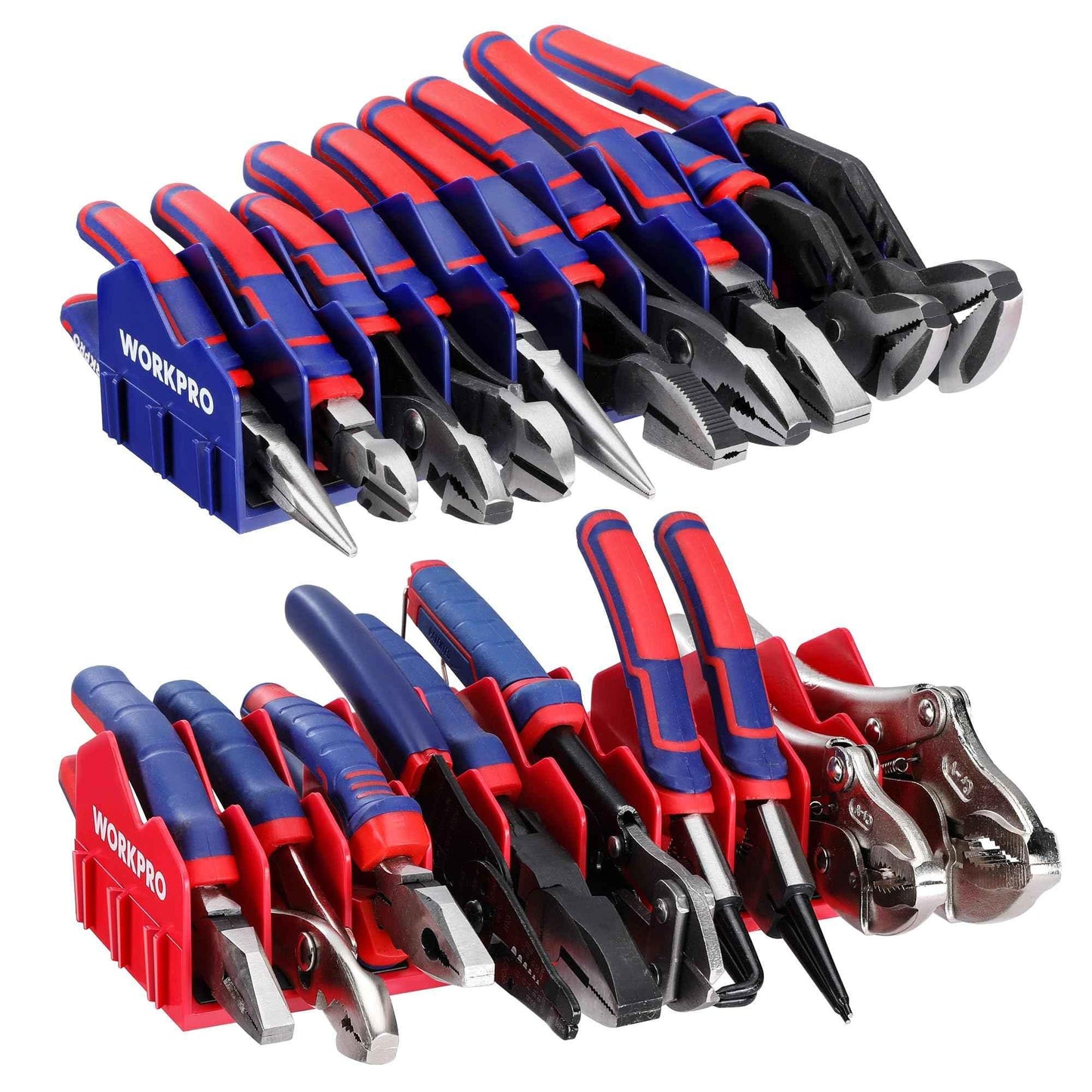 WORKPRO 2-Pack Plier Organizer Rack, Pliers Holder and Cutter Organizers with Non-Slip Rubber Base, 20-Slot Tool Box Organizer, Tool Drawer Organizer, Tool Storage, Plier Rack (Pliers Not Included) - Track Minded HPDE, LLC