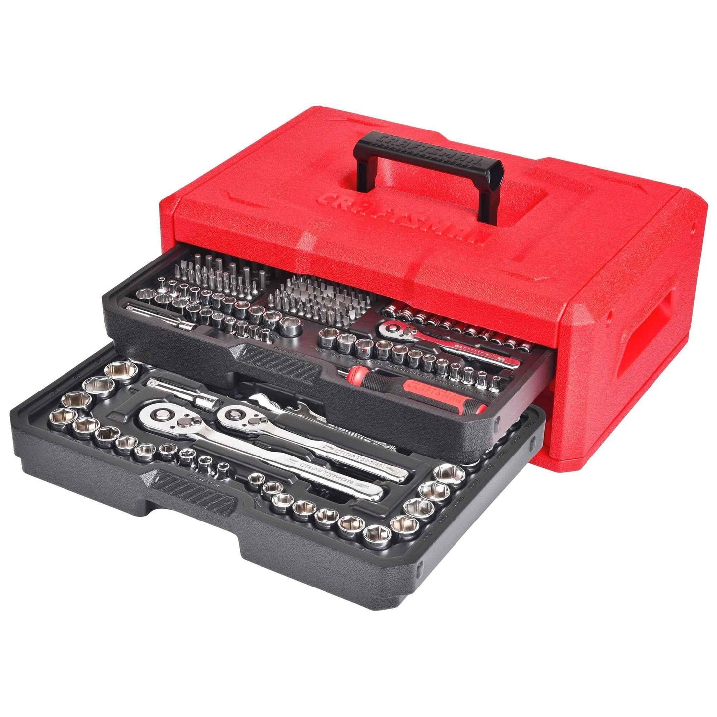 CRAFTSMAN Mechanics Tool Set, 256-Piece Hand Tool and Socket Set with 2-Drawer Tool Box (CMMT45256) - Track Minded HPDE, LLC