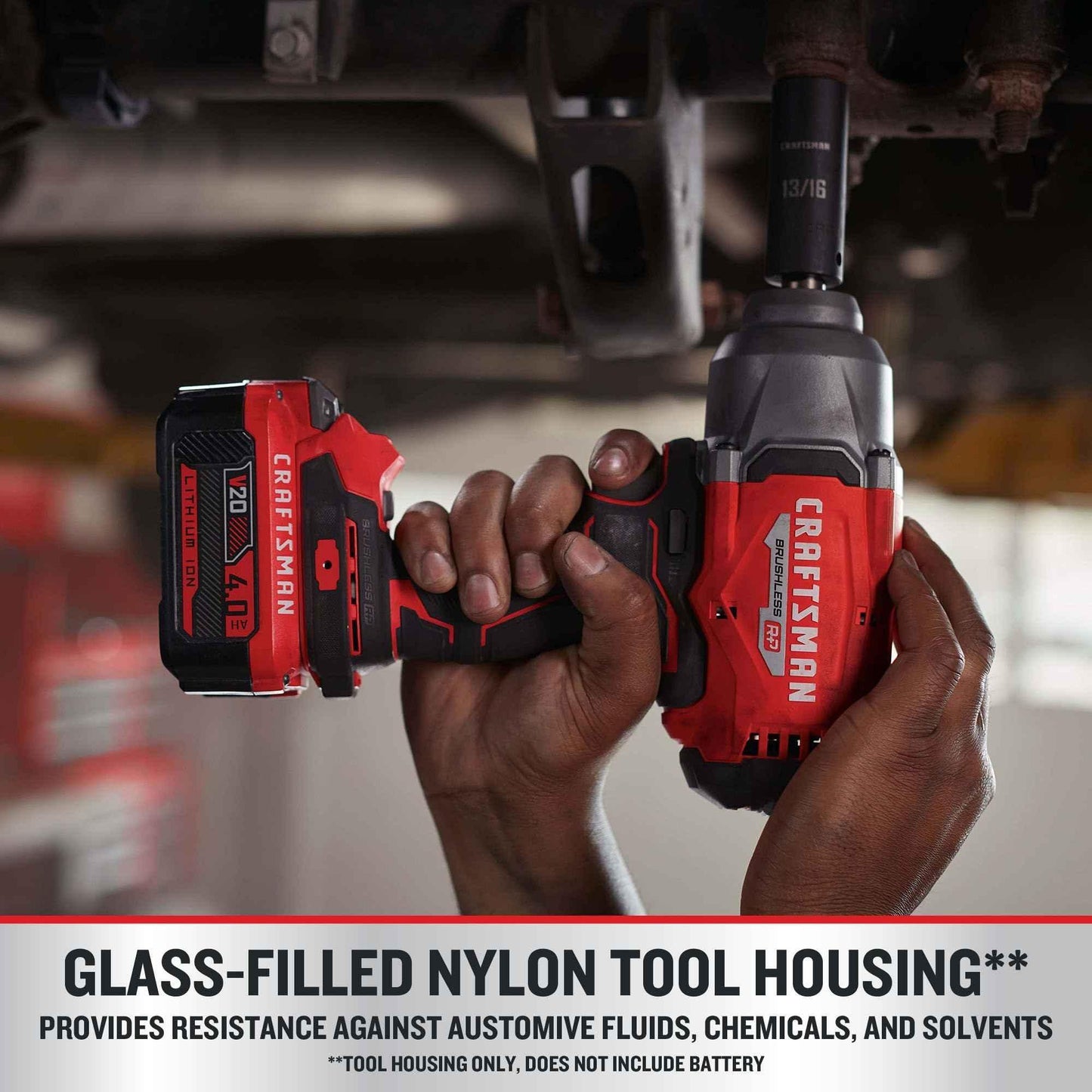 CRAFTSMAN V20 RP Impact Wrench, Cordless, Brushless, High Torque, 1/2 Inch, 4Ah Battery and Charger Included (CMCF940M1) - Track Minded HPDE, LLC