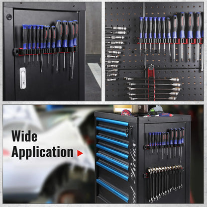 WORKPRO Magnetic Screwdriver Organizer and Wrench Organizer, Aluminum Rail Magnetic Tool Organizer, Tool Holder, Toolbox Organization, 24-Slot Screwdriver and Wrench Holder (Tools not Included) - Track Minded HPDE, LLC