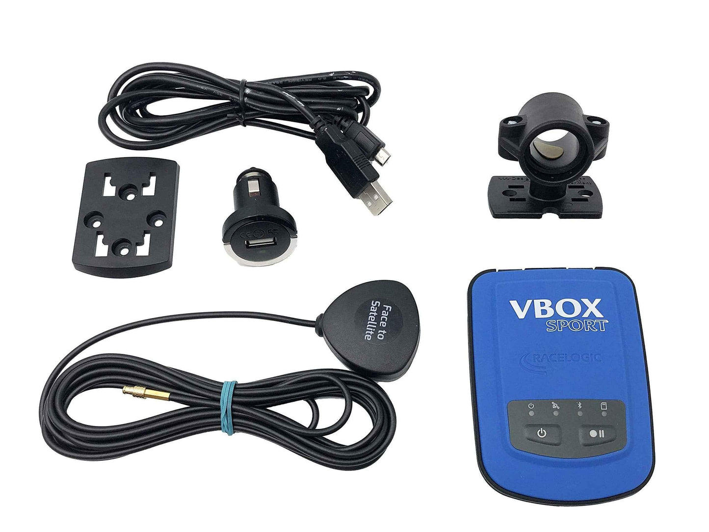 Racelogic VBOX Sport with Bar Mount and GPS Magnetic Antenna - Track Minded HPDE, LLC