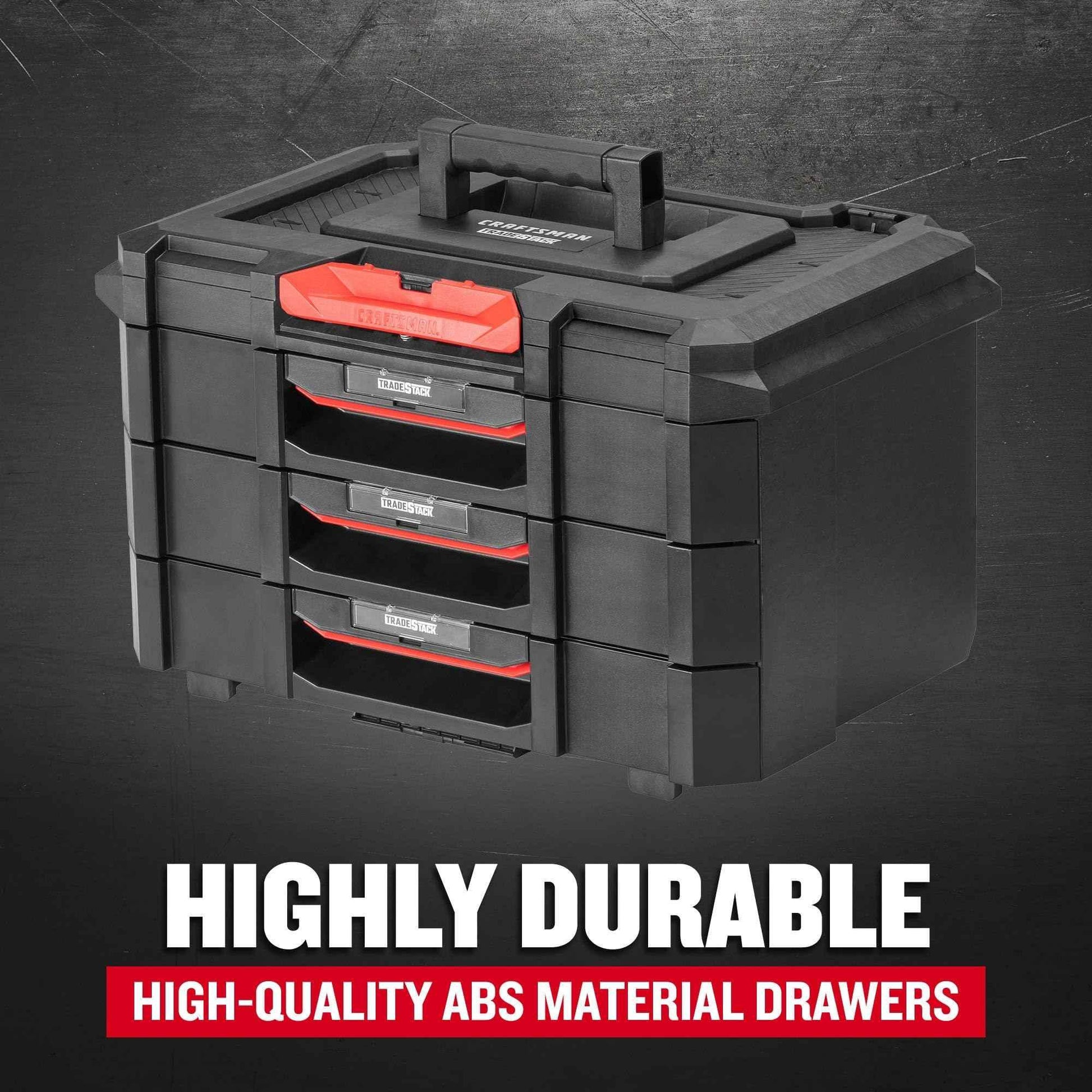 CRAFTSMAN Tradestack 3 Drawers Unit (CMST21405) - Track Minded HPDE, LLC