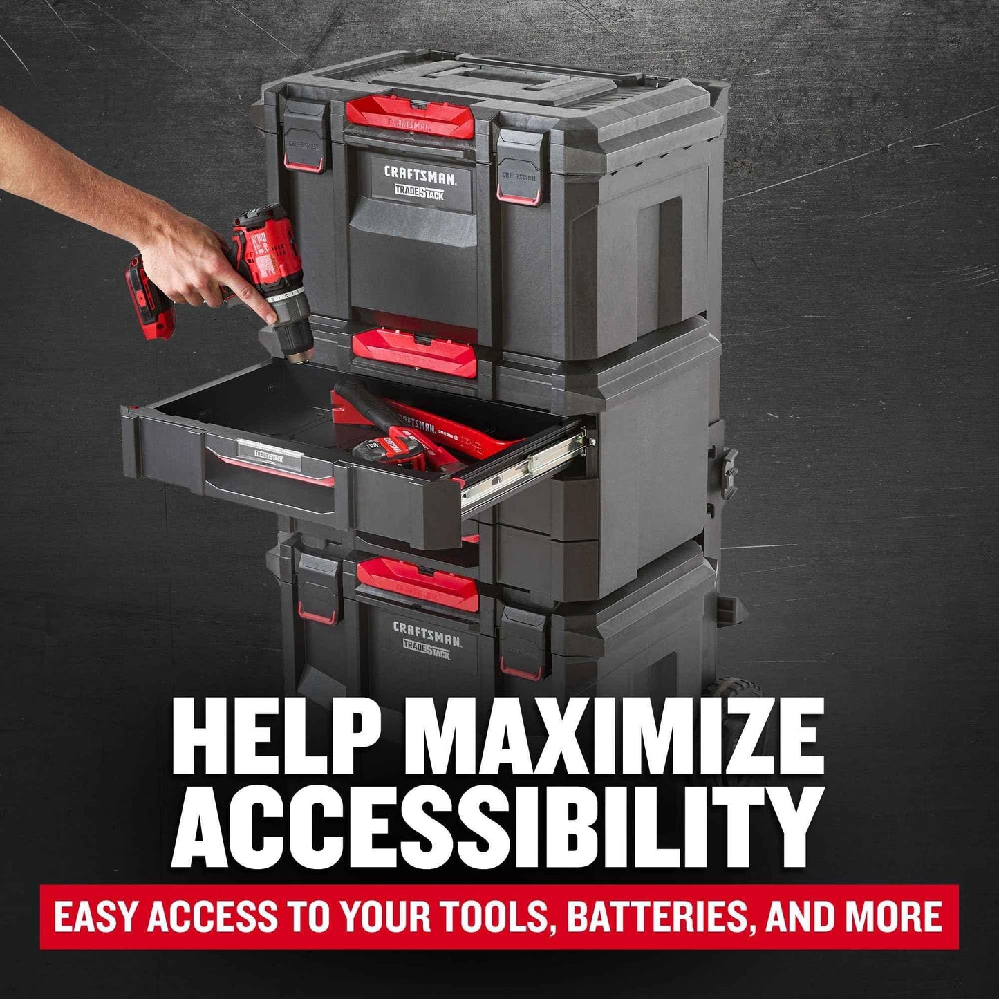 CRAFTSMAN Tradestack 3 Drawers Unit (CMST21405) - Track Minded HPDE, LLC