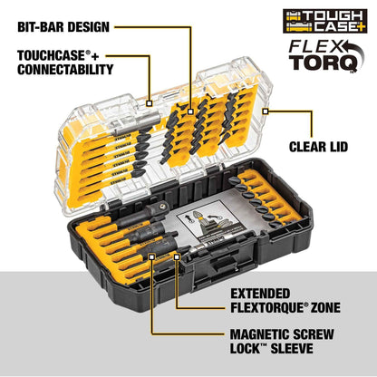 DEWALT Screwdriver Bit Set, Impact Ready, FlexTorq, 40-Piece (DWA2T40IR) - Track Minded HPDE, LLC