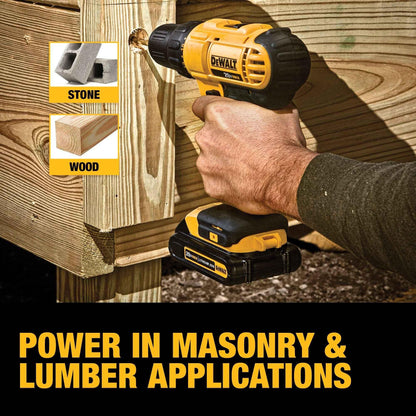 DEWALT 20V Max Cordless Drill/Driver Kit, 2 Batteries and Charger Included (DCD771C2) - Track Minded HPDE, LLC