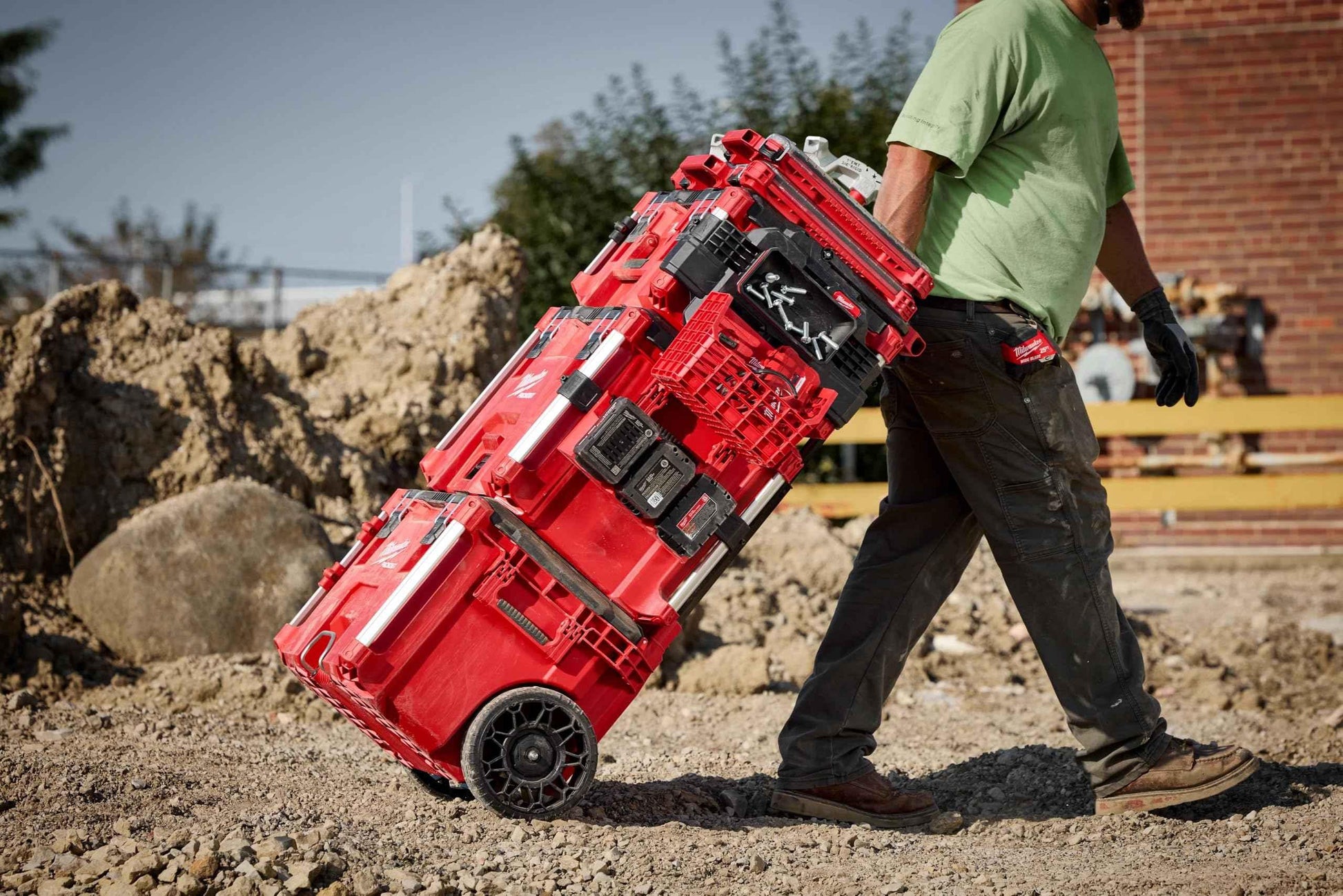 Milwaukee Electric - PACKOUT 10 Compact Portable Tool Box with ADJUSTA - Track Minded HPDE, LLC