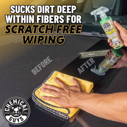 Chemical Guys MIC_506_12 Professional Grade Premium Microfiber Towels, Gold (16 Inch x 16 Inch) (Pack of 12) - Safe for Car Wash, Home Cleaning & Pet Drying Cloths - Track Minded HPDE, LLC