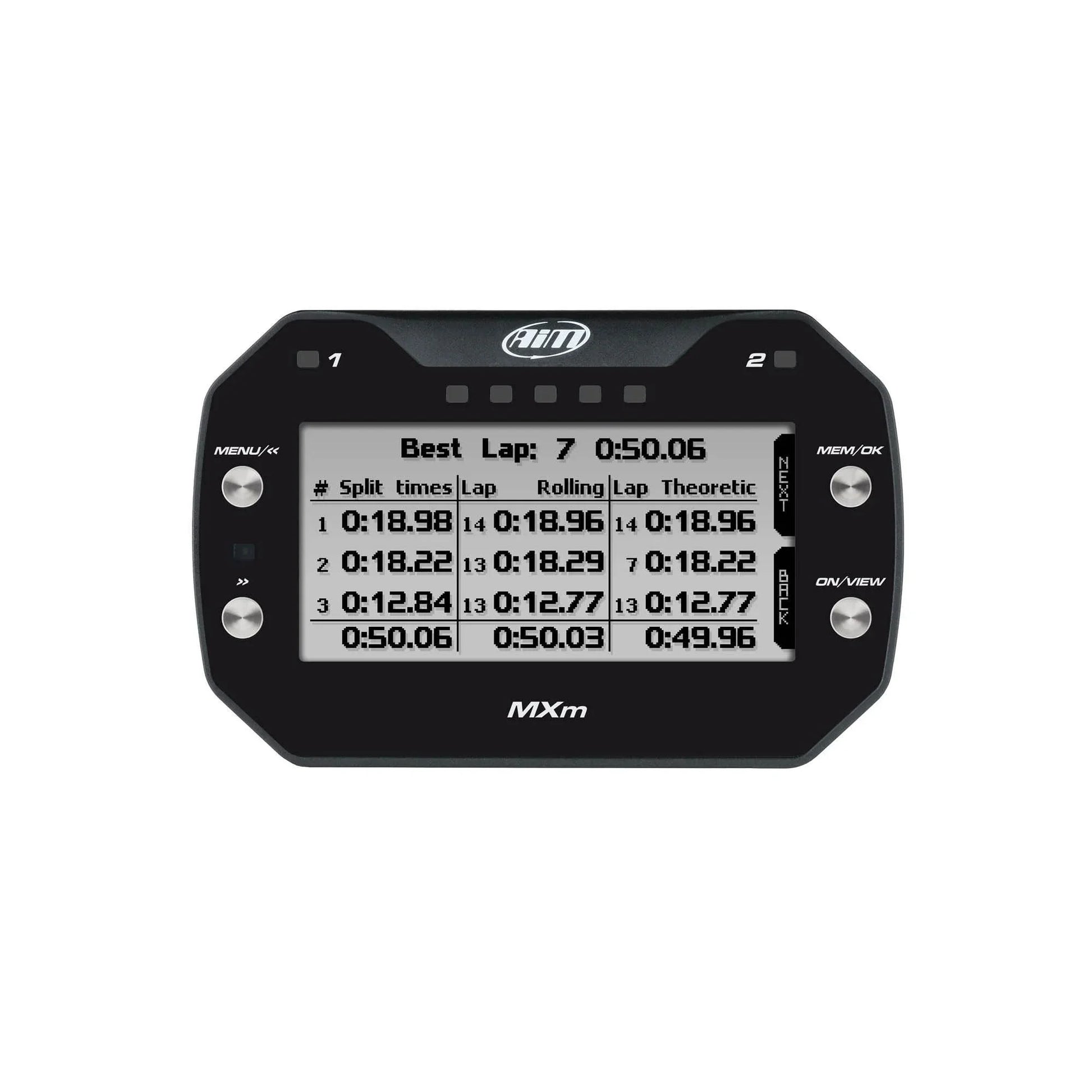 AIM MXm Compact Dash Data Logger - Track Minded HPDE, LLC