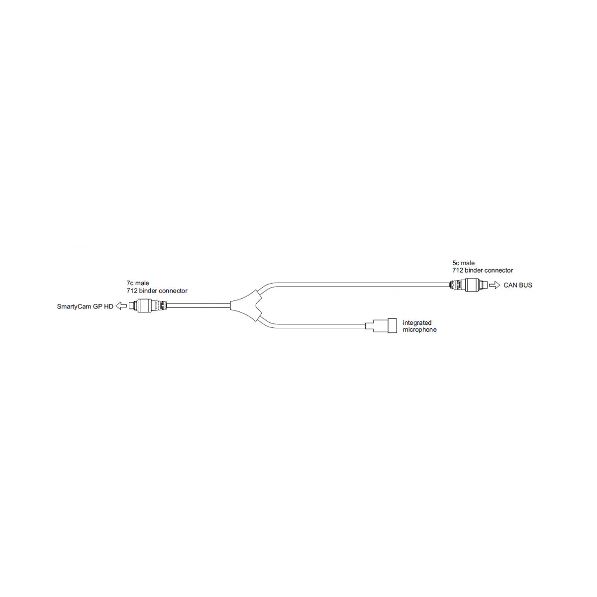 AIM SmartyCam CAN Cable with External Microphone - Track Minded HPDE, LLC