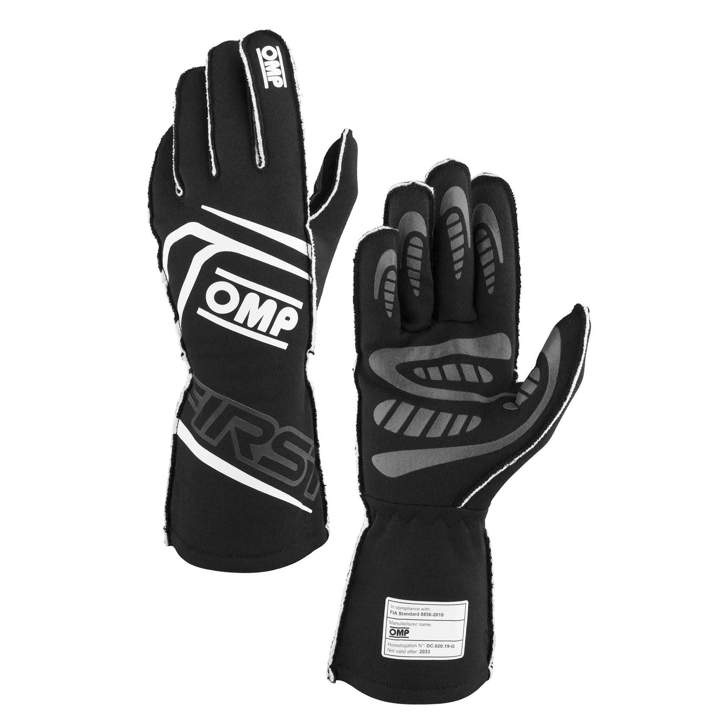 OMP First FIre Resistant Racing Gloves - FIA 8856-2018 - Track Minded HPDE, LLC