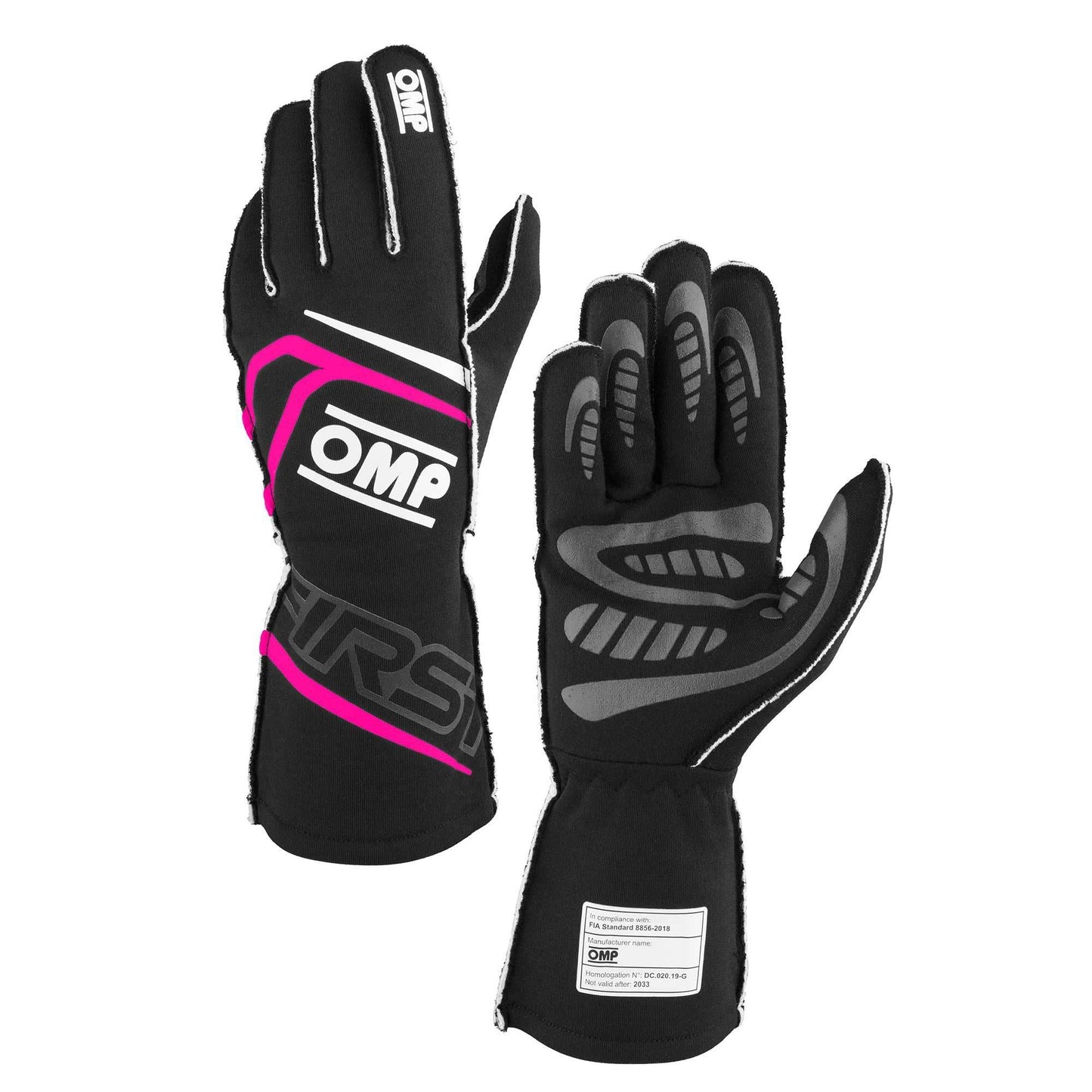 OMP First FIre Resistant Racing Gloves - FIA 8856-2018 - Track Minded HPDE, LLC