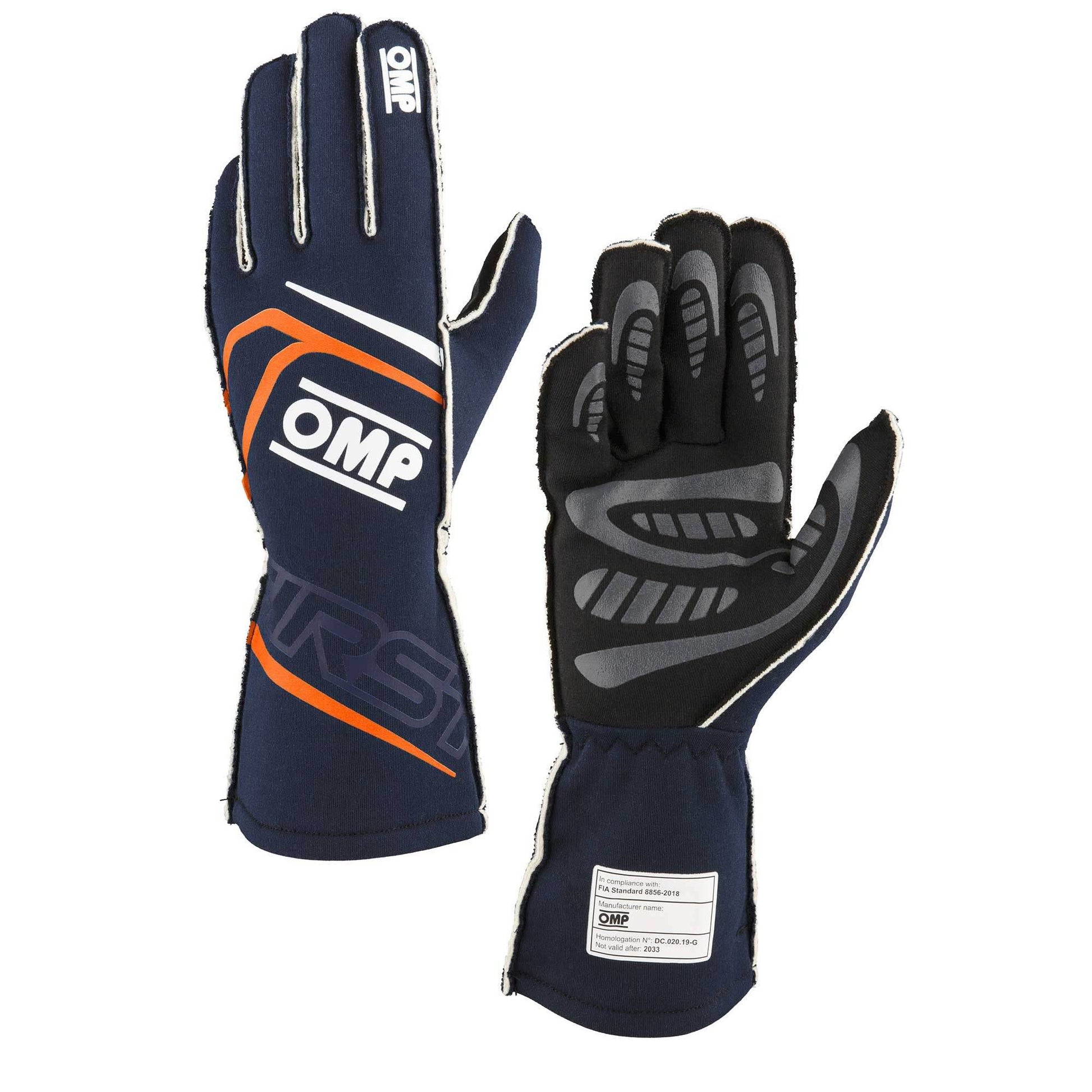 OMP First FIre Resistant Racing Gloves - FIA 8856-2018 - Track Minded HPDE, LLC